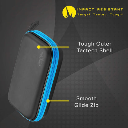 Sentinel EVA Foam Shell Dart Case, Holds 6 Darts and Extra Accessories, Tips, Shafts and Flights, Compatible with Steel Tip and Soft Tip Darts